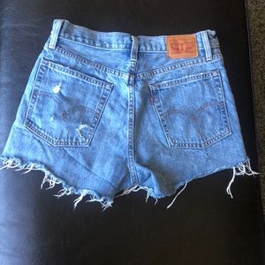 levi’s denim wedgie shorts